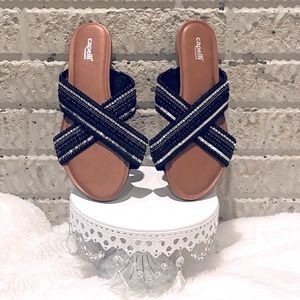 Capelli of New York Boho Embellished Sandals 8